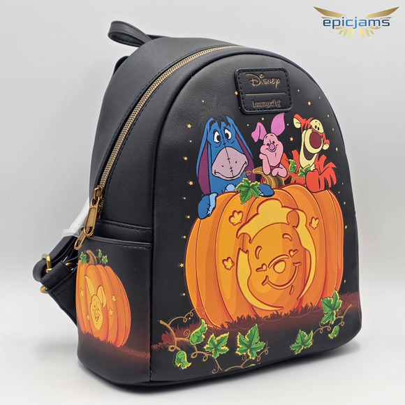 Loungefly Disney Winnie The Pooh Pumpkin Glow-In-The-Dark Mini Backpack main image 4